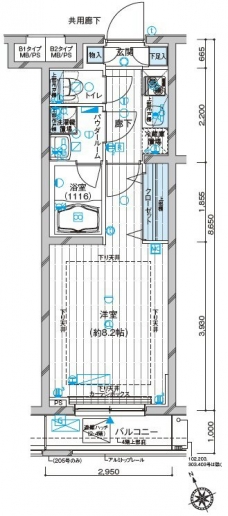メインステージ都立家政の間取り図