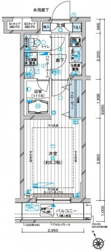 メインステージ都立家政の間取り図