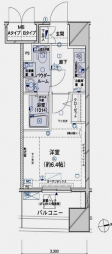 メインステージ江戸川橋IIIの間取り図