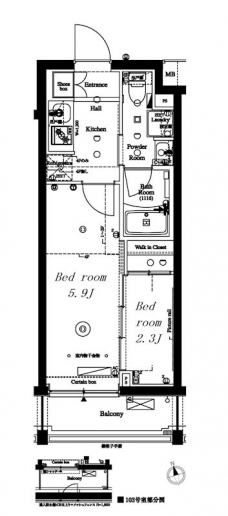 アークマーク大森町の間取り図