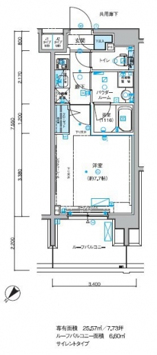 メインステージ小竹向原の間取り図