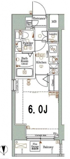 アクサス新宿中落合の間取り図