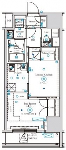 アークマーク渋谷初台の間取り図