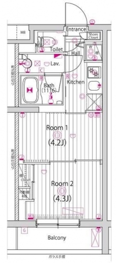 ガーラ・ヴィスタ調布の間取り図