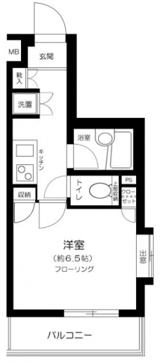 プレール・ドゥーク西新宿の間取り図