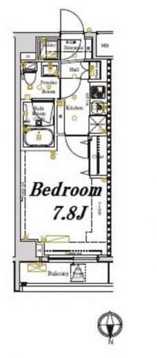 アクサス文京東大前の間取り図