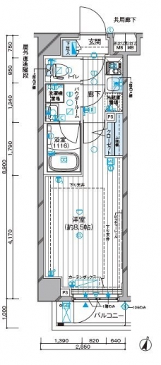 メインステージ板橋志村IIの間取り図