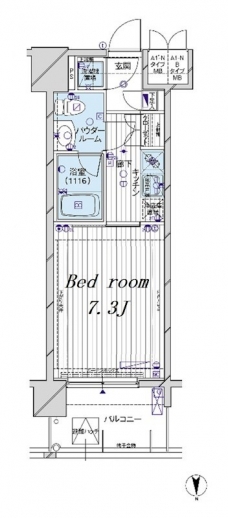 メインステージパーク大山の間取り図