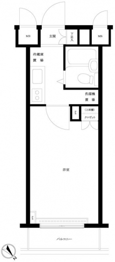 ルーブル千歳船橋の間取り図