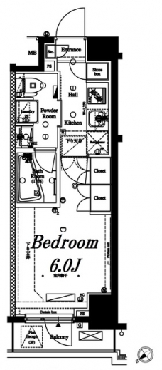 アクサス武蔵小山アジールコートの間取り図