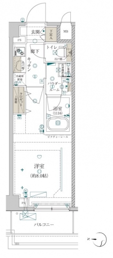 クレイシア両国カルミナの間取り図