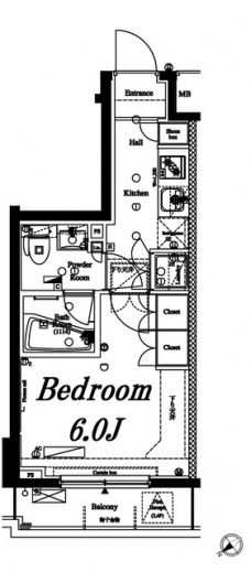 アクサス武蔵小山アジールコートの間取り図
