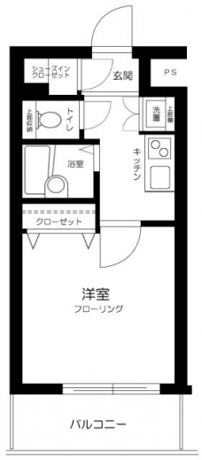 スカイコート・ヴィーダ五反田ウエストの間取り図