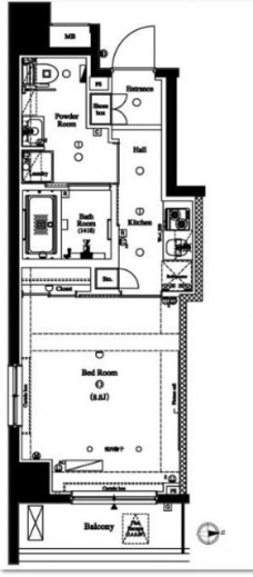 アクサス中野大和町の間取り図
