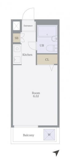 ADX新宿河田町の間取り図