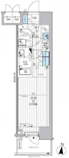 ランドステージ両国の間取り図