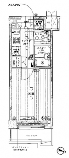 ルーブル中落合の間取り図