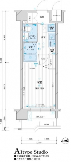 メインステージ元浅草の間取り図