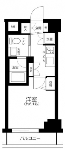 メインステージ大森北IIの間取り図