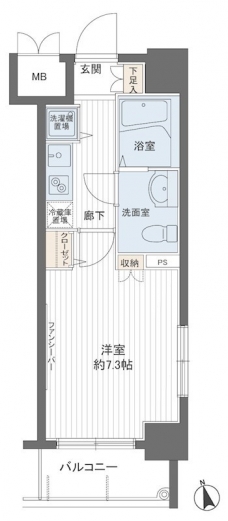 メインステージ八丁堀の間取り図