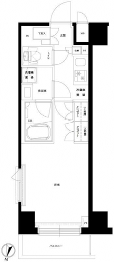 ルーブル東十条の間取り図