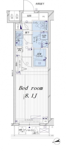 メインステージ府中中河原駅前の間取り図