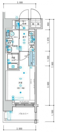 メインステージ森下の間取り図