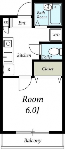 リリックコート梅田の間取り図