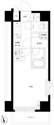 ルーブル板橋東新町弐番館の間取り図