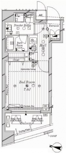 メインステージ中目黒の間取り図