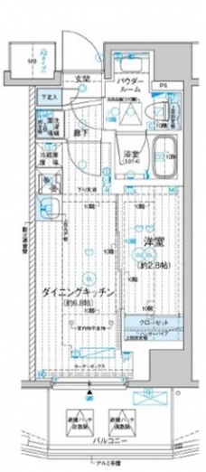 メインステージ上石神井の間取り図