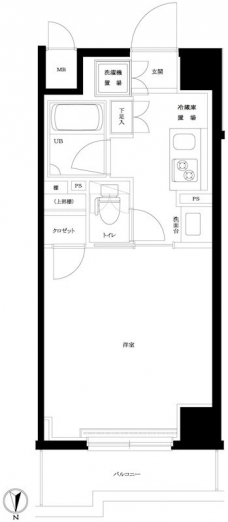 ルーブル両国弐番館の間取り図