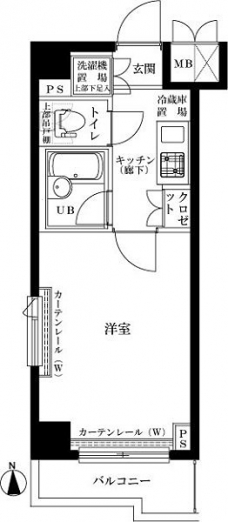 ルーブル中野ガーデンの間取り図