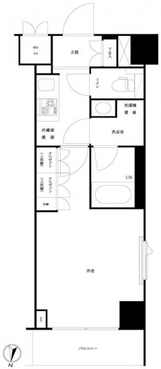 ルーブル方南町弐番館の間取り図