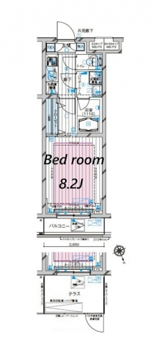 メインステージ都立家政の間取り図