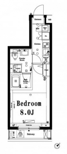 アクサス新江古田の間取り図