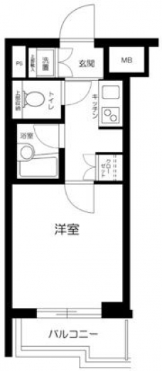 ルーブル大崎参番館の間取り図