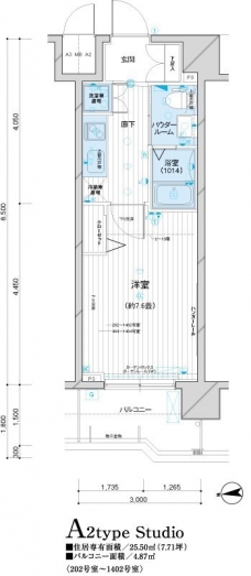 メインステージ元浅草の間取り図