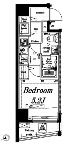 アクサス西五反田の間取り図