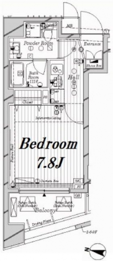 メインステージ中目黒の間取り図