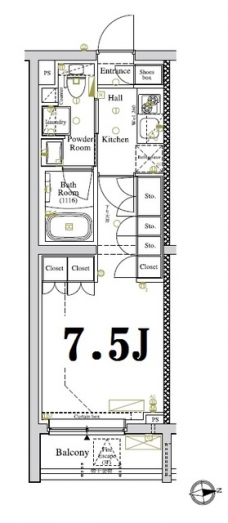 アクサス駒場東大前の間取り図