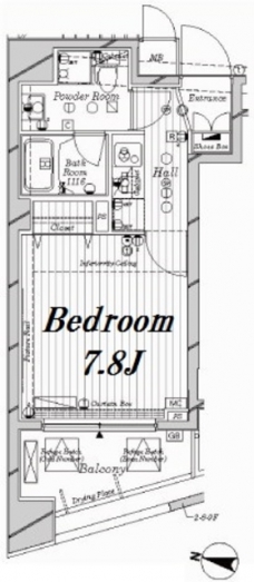 メインステージ中目黒の間取り図