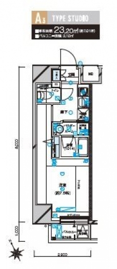 メインステージ立川の間取り図