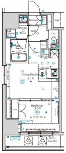 アークマーク渋谷初台の間取り図
