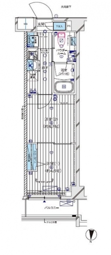 メインステージ本蓮沼の間取り図
