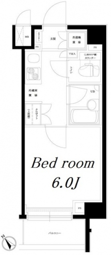 ルーブル目黒不動前の間取り図