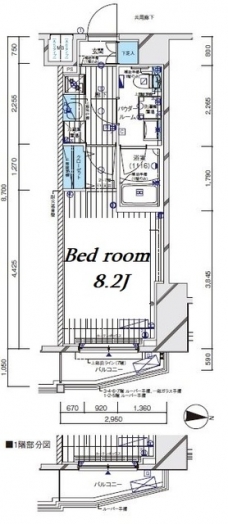 メインステージ板橋EASTの間取り図