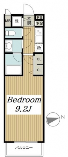 パレステュディオ新宿御苑前の間取り図