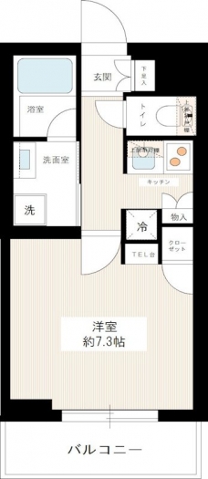 ジュイールパルフェ西新井の間取り図