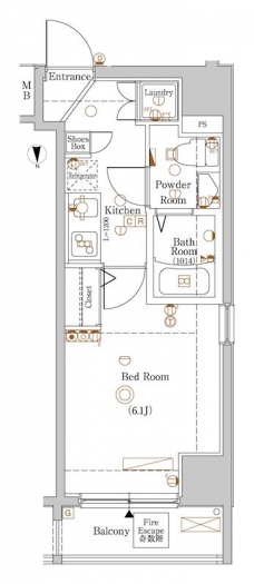 アクサス新宿中落合の間取り図
